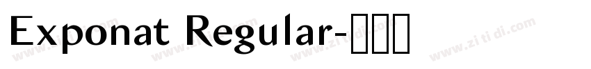 Exponat Regular字体转换